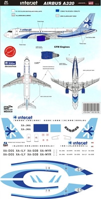 1:144 Interjet Airbus A.320