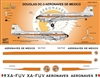 1:144 Aeronaves de Mexico (60's cs) Douglas DC-3