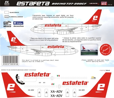 1:144 Estafeta Boeing 737-200