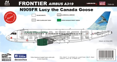 1:144 Frontier Airlines Airbus A.319 "Lucy the Canada Goose"