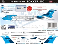 1:144 Click Mexicana (2009 cs)  Fokker 100