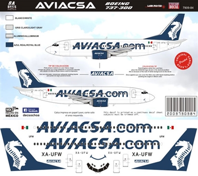 1:144 Aviacsa Boeing 737-300
