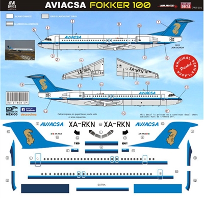 1:144 Aviacsa Fokker 100