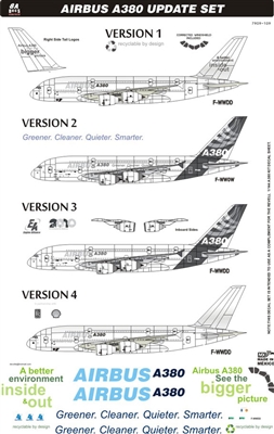 1:144 Airbus A.380 Development Aircraft Update Set