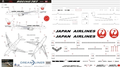 1:144 Japan Airlines Boeing 787-8