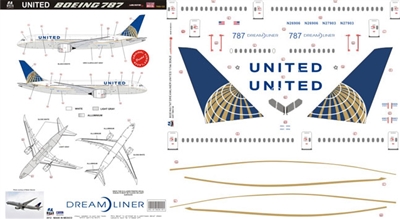 1:144 United Airlines Boeing 787-8