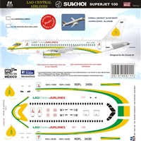 1:144 Lao Central Airlines Sukhoi SSJ 100 Superjet