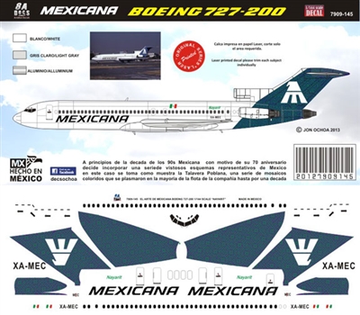 1:144 Mexicana Boeing 727-200 "Nayarit"