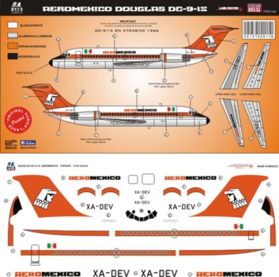 1:144 AeroMexico Douglas DC-9-15 "Topkapi"
