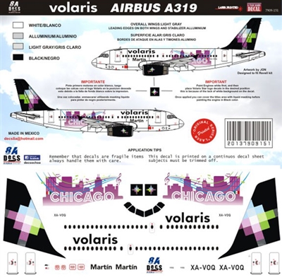1:144 Volaris Airbus A.319 "Chicago"