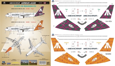 1:144 Mexicana Airbus A.320 'Tlapa' and 'Cuitlahuac'
