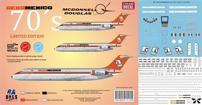 1:144 AeroMexico (1970's) Douglas DC-9-15 / -30 *Sold Out*