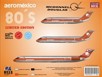 1:144 AeroMexico (1980's) Douglas DC-9-15 / -30 / MD80 *Sold Out*