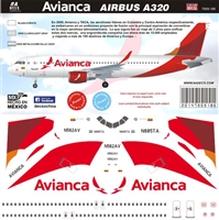 1:144 Avianca (2015 cs) Airbus  A.320