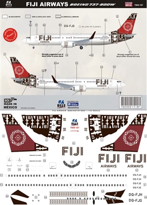 1:144 Fiji Airways Boeing 737-800