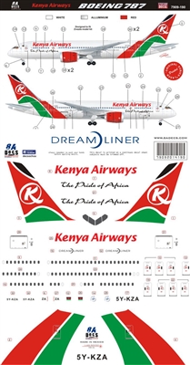 1:144 Kenya Airways Boeing 787-8