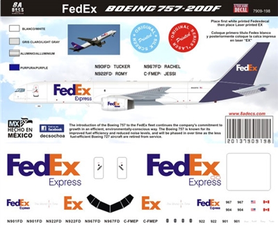 1:144 FedEx Boeing 757-200F