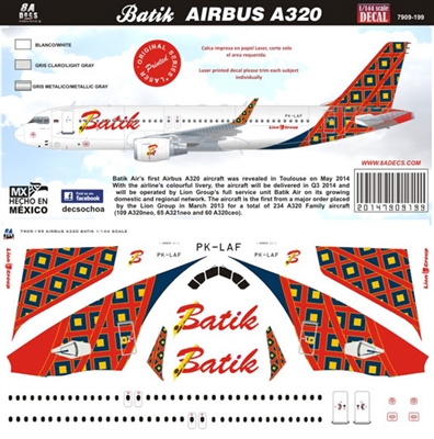 1:144 Batik Airbus A.320