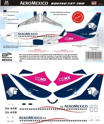 1:144 AeroMexico Boeing 737-700 CDMX