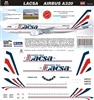 1:144 Lacsa Airbus A.320