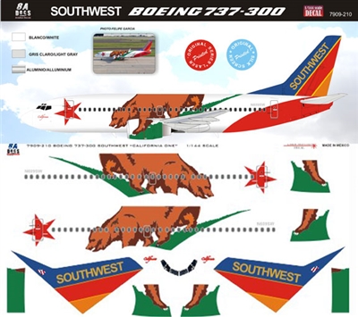 1:144 Southwest Airlines Boeing 737-300 "California One" (early tail)