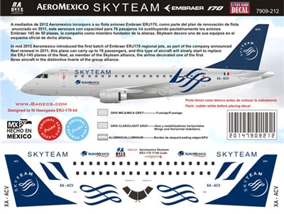 1:144 AeroMexico Connect 'Skyteam' Embraer 170 *Sold Out*