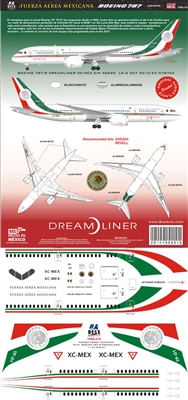 1:144 Fuerza Aerea Mexicana Boeing 787-8 (TP01)