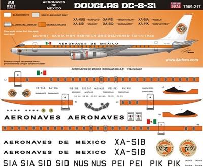 1:144 Aeronaves de Mexico Douglas DC-8-53