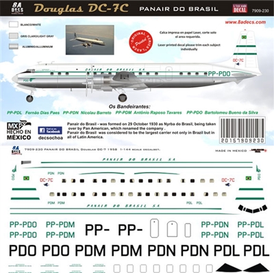 1:144 Panair do Brasil Douglas DC-7C