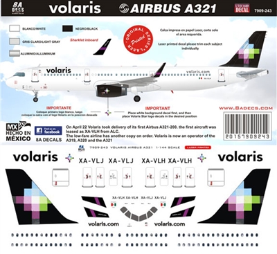 1:144 Volaris Airbus A.321