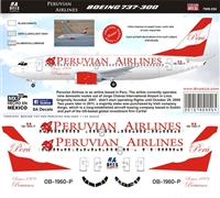1:144 Peruvian Airlines Boeing 737-300