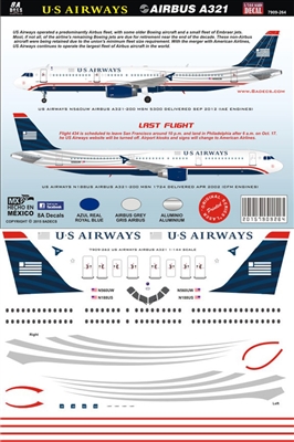 1:144 US Airways Airbus A.321