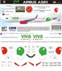 1:144 Viva Aerobus (2015 cs) Airbus A.320