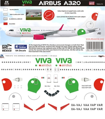 1:144 Viva Aerobus (2015 cs) Airbus A.320