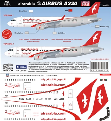 1:144 Air Arabia Airbus A.320