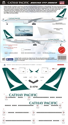 1:144 Cathay Pacific ( 2015 cs) Boeing 777-300ER