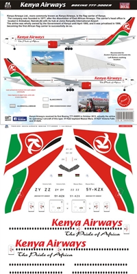 1:144 Kenya Airways Boeing 777-300ER