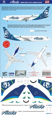 1:144 Alaska Airlines (2016 cs) Boeing 737-800
