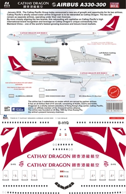 1:144 Cathay Dragon Airbus A.330-300