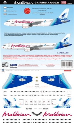 1:144 Maldivian Airbus A.320