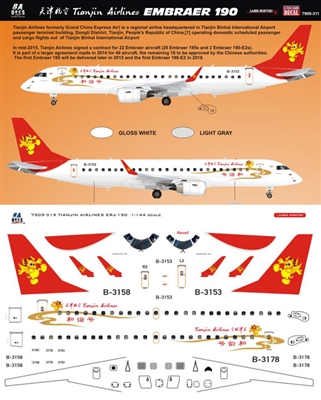 1:144 Tianijin Embraer 190