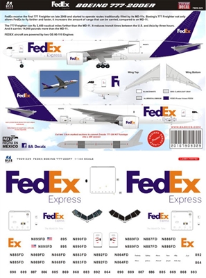 1:144 FedEx Boeing 777-200F