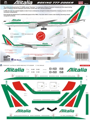 1:144 Alitalia (2005 cs) Boeing 777-200ER
