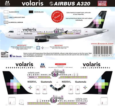 1:144 Volaris 'Alux Nahual' Airbus A.320