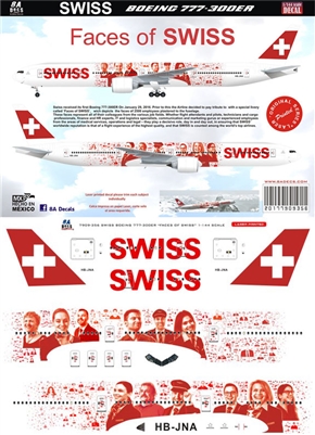 1:144 Swiss Airlines Boeing 777-300ER "Faces of Swiss"