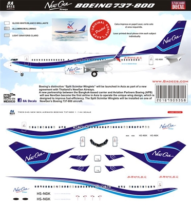 1:144 New Gen Airways Boeing 737-800
