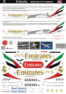1:144 Emirates Boeing 777-300ER