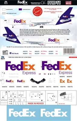 1:144 FedEx McDD MD-11F