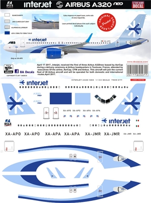1:144 Interjet Airbus A.320 NEO