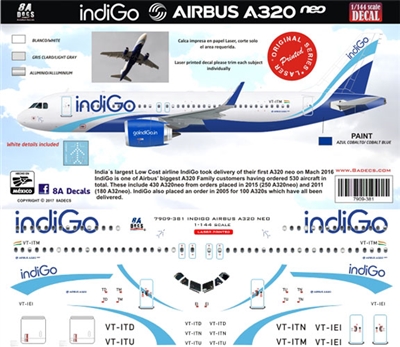 1:144 Indigo Airbus A.320 NEO